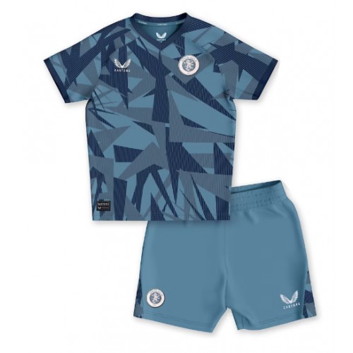 Maillot de foot Aston Villa Troisième enfant 2023-24 Manches Courte (+ pantalon court)